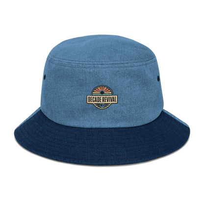 Decade Revival Logo Denim Bucket Hat - Decade Revival