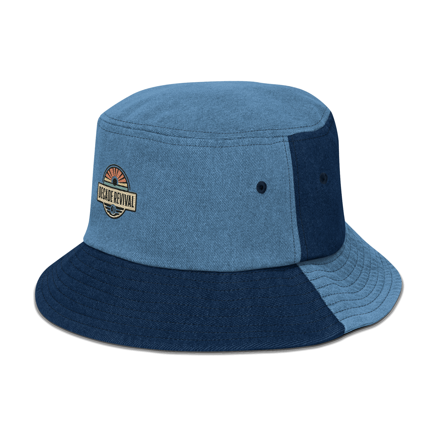 Decade Revival Logo Denim Bucket Hat - Decade Revival