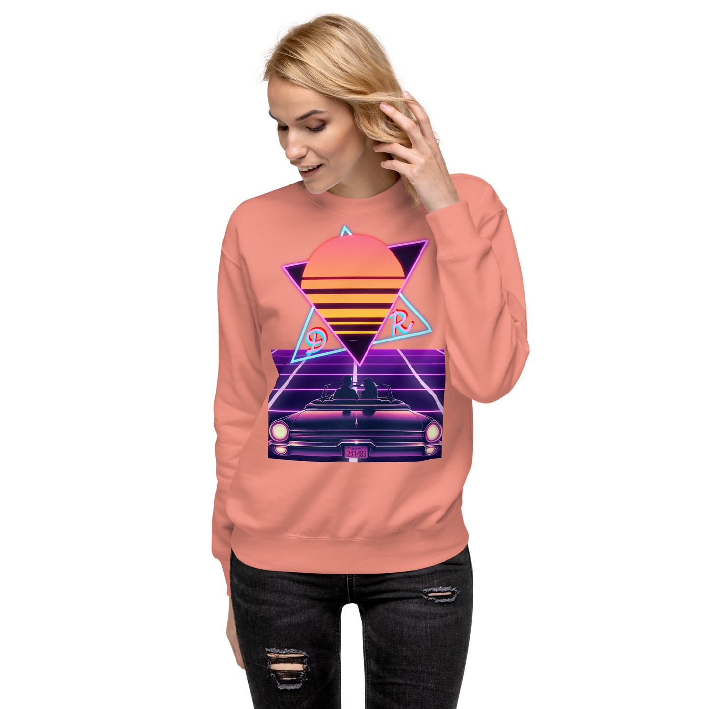 Neon Sunset Drive Women’s Sweatshirt