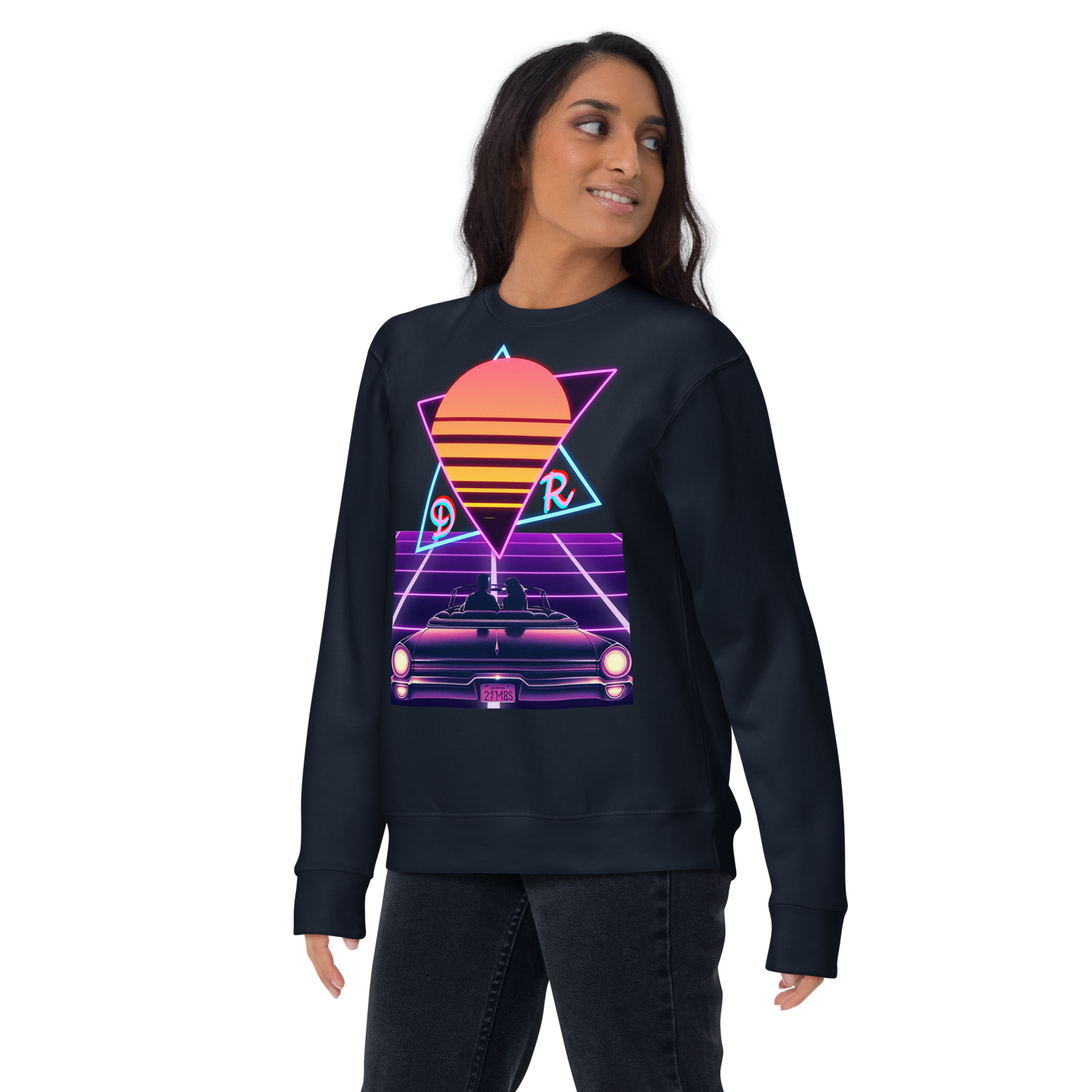 Neon Sunset Drive Women’s Sweatshirt