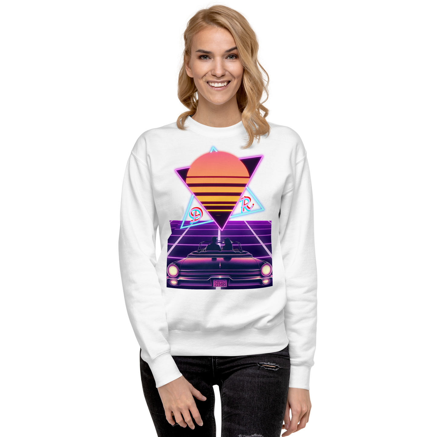 Neon Sunset Drive Women’s Sweatshirt